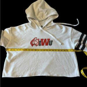 IWU Cropped Athletic Hoodie